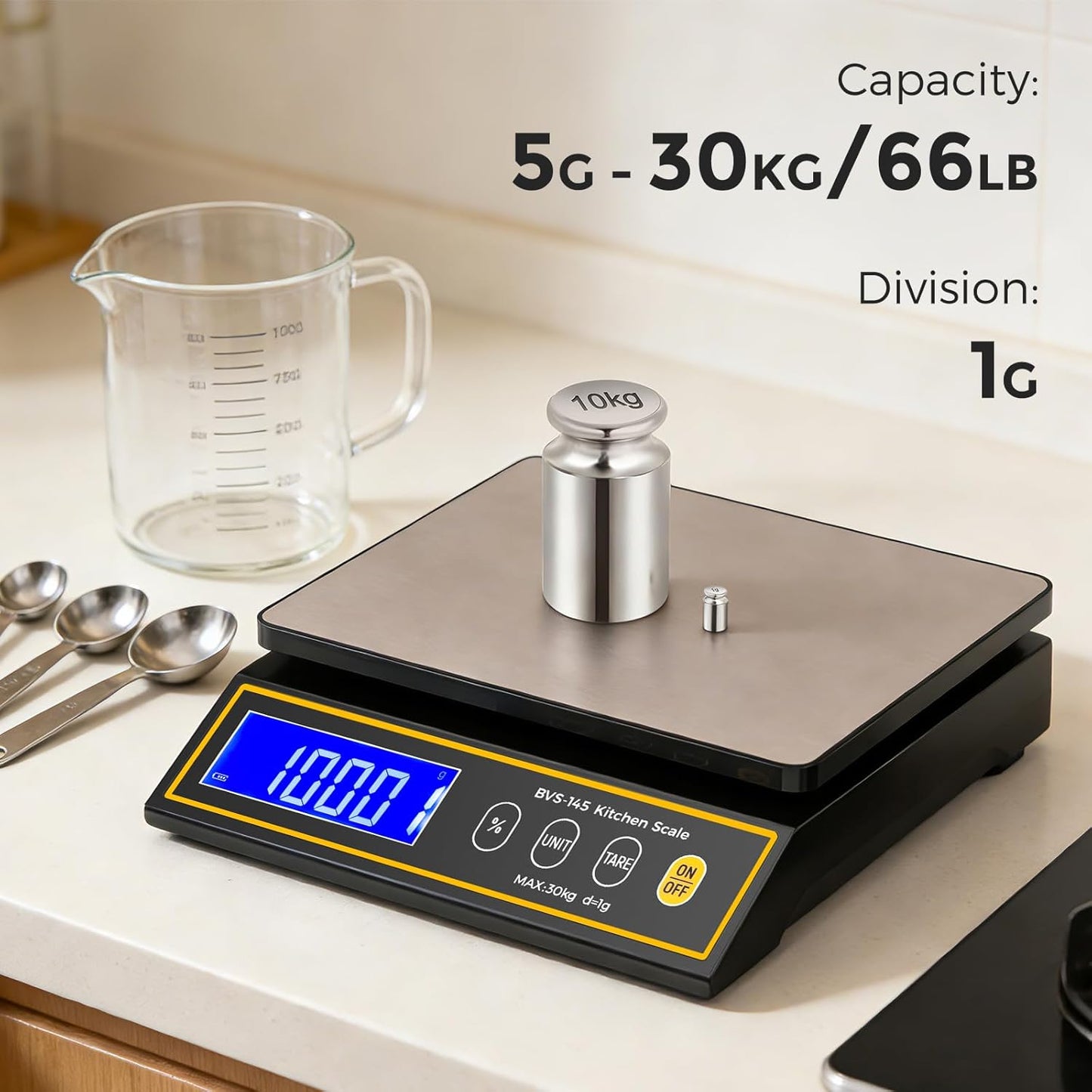 Báscula cocina grande con escala 40kg