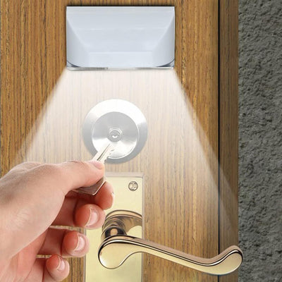 Luz sensor ojo cerradura puerta cocina pasillo