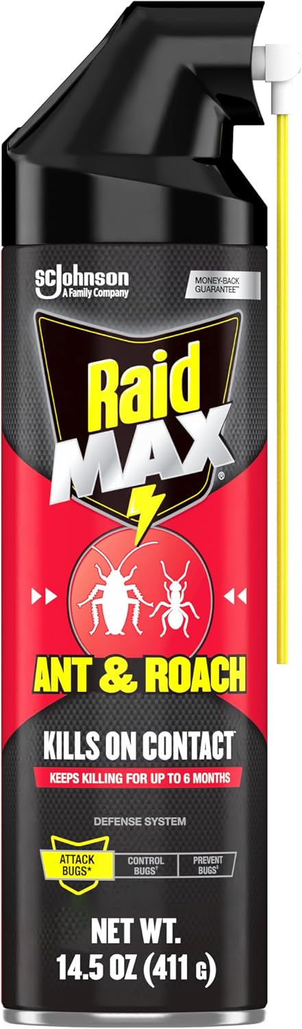 Spray Raid Max contra hormigas y cucarachas 14.5oz