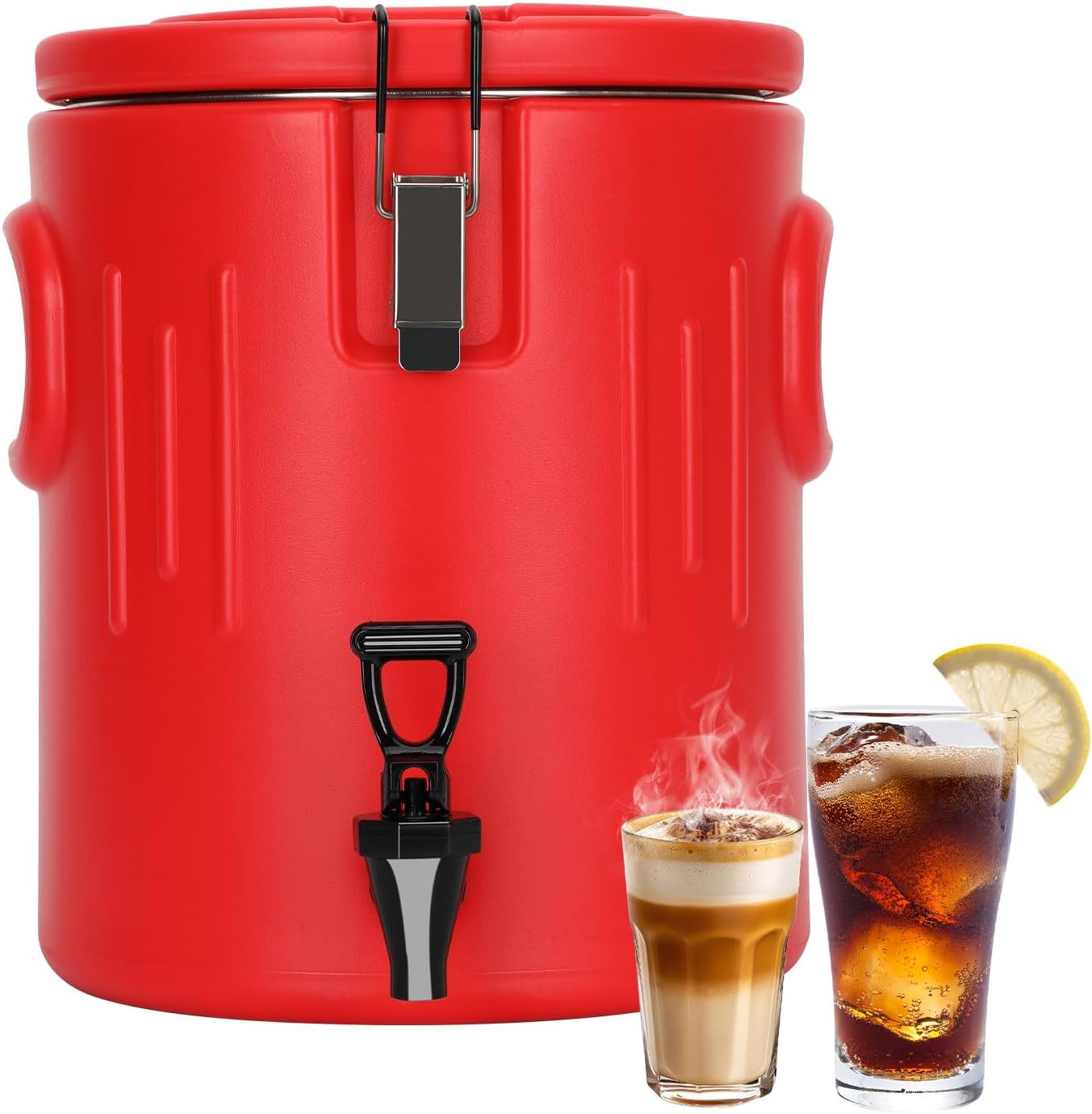 Dispensador bebidas acero inox 5.2gal con hielo