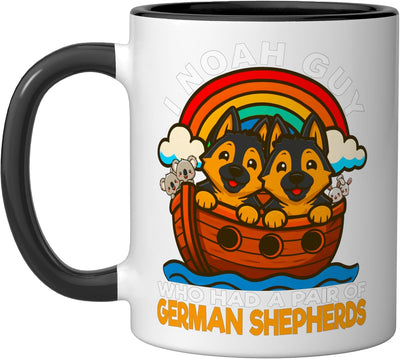Taza Cerámica Juego de Noé con Perros Alemanes Negro/Blanco