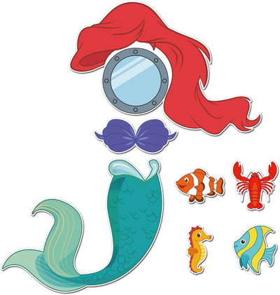 7 imanes de sirena para puerta decoración verano animales marinos
