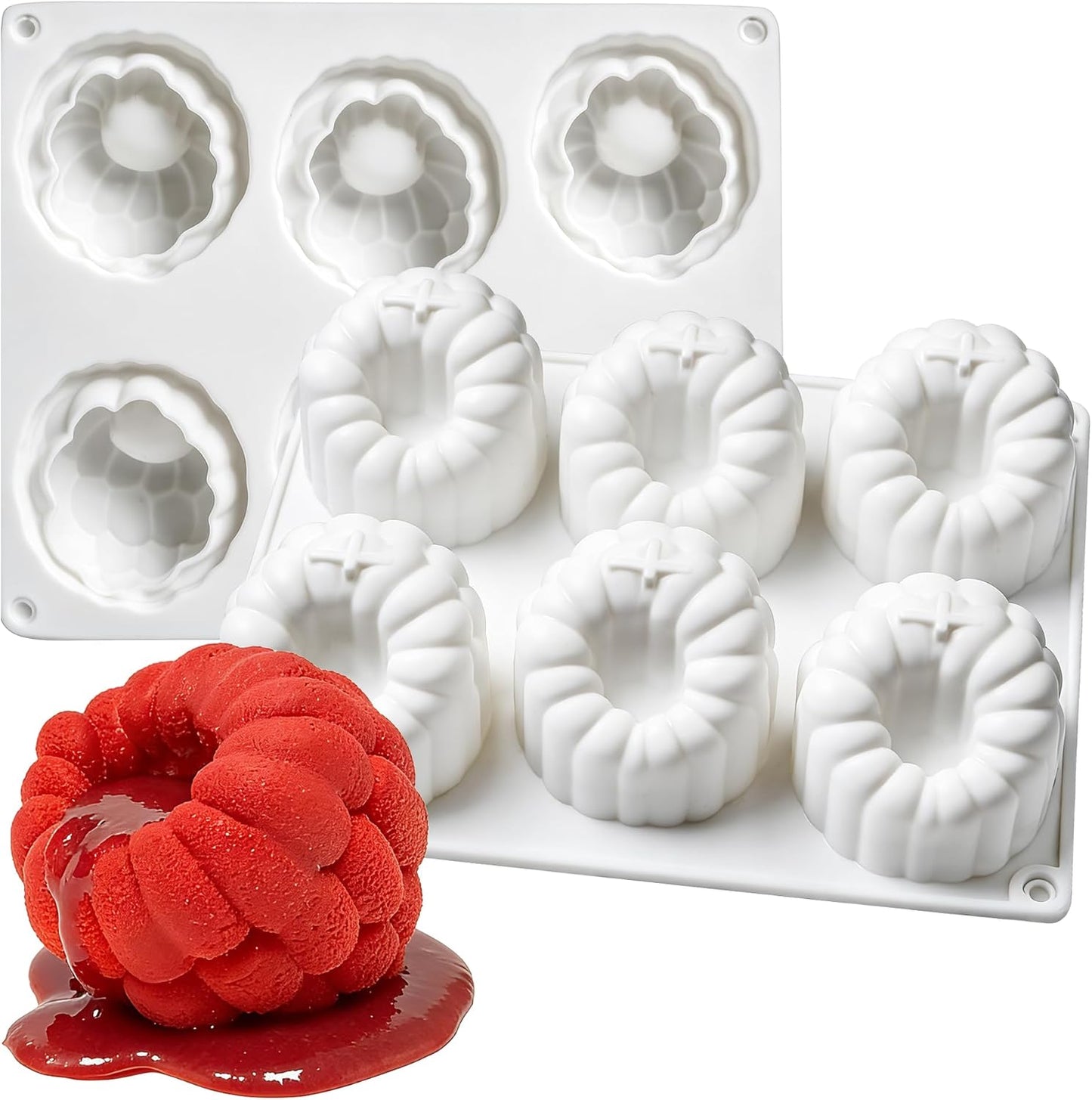 Molde de silicona 3D de frambuesa para mousse, chocolate y postres