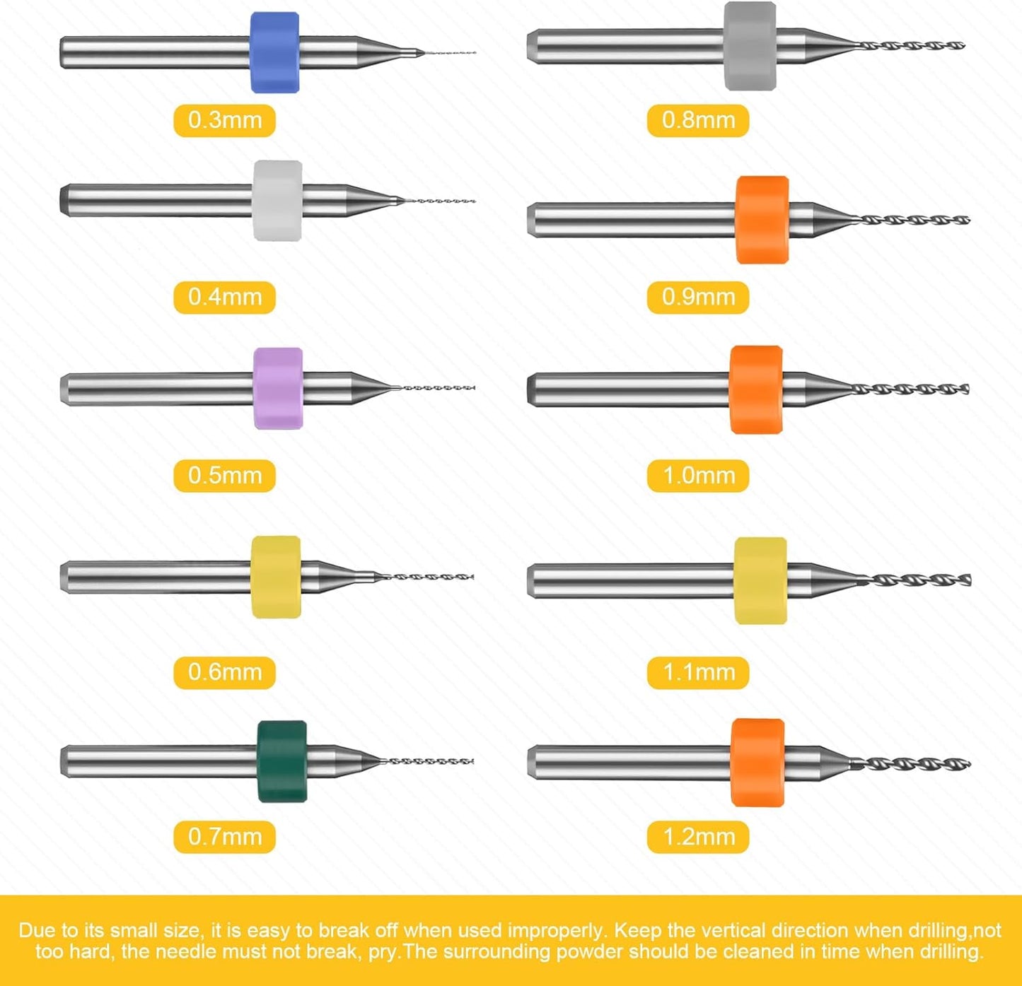 Set 36 Taladros Manuales para Manualidades Taladro PCB Dorado