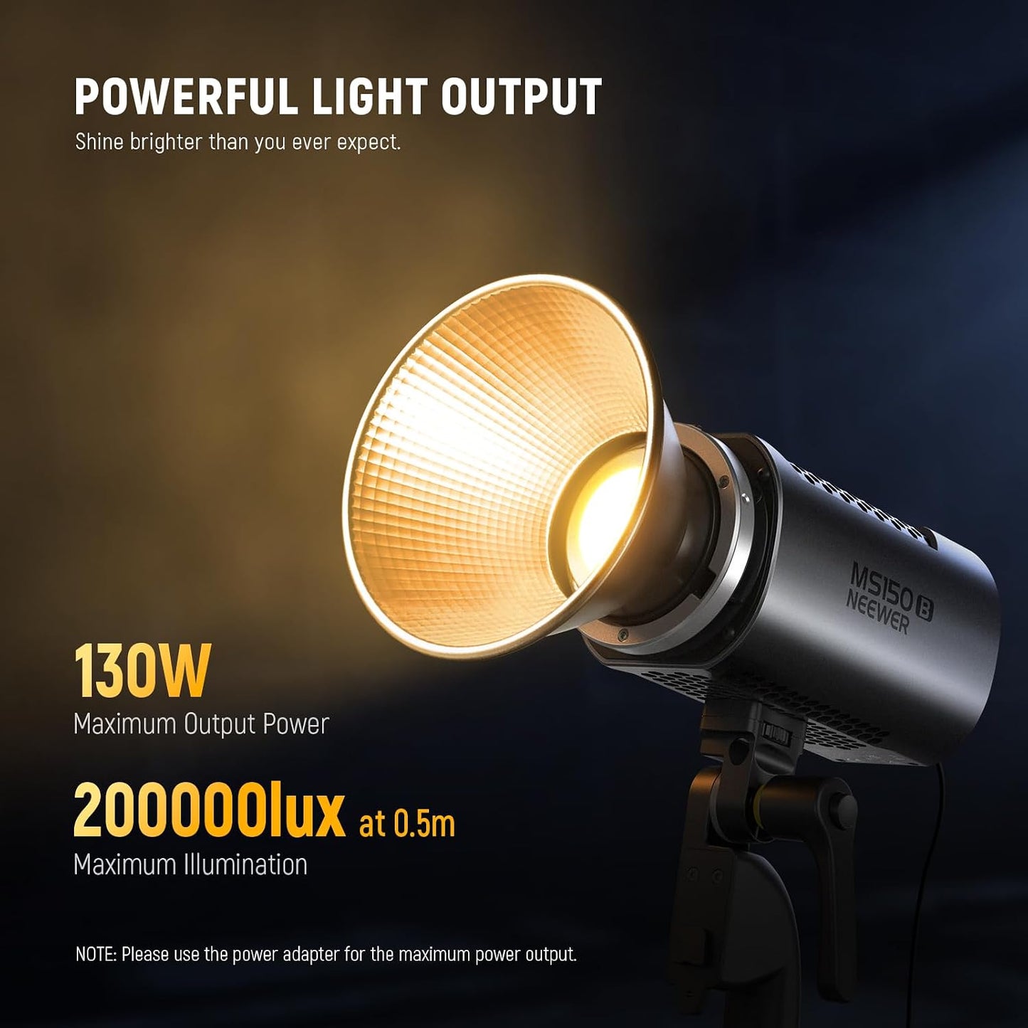 Luz LED bicolor 130W para vídeo con control app modo 2.4G