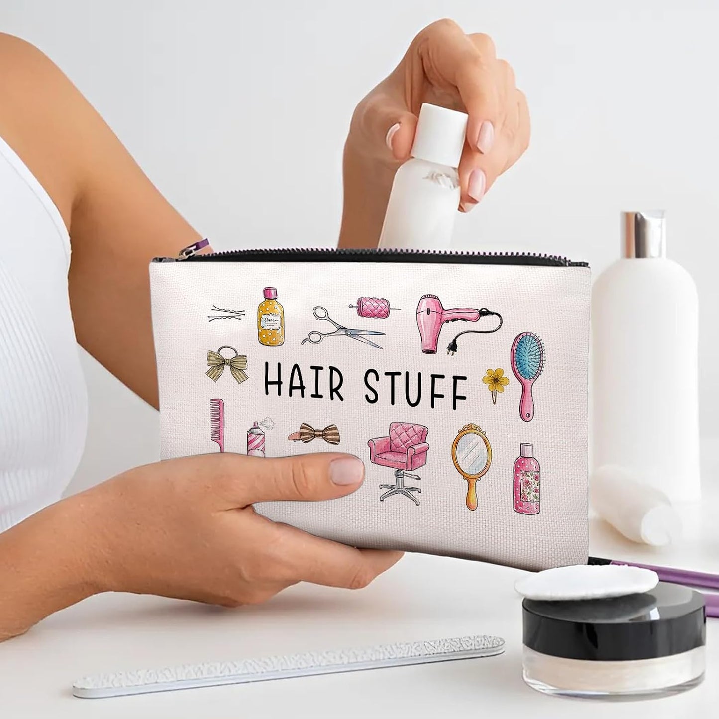 Bolsa maquillaje viaje regalo mujer elegante