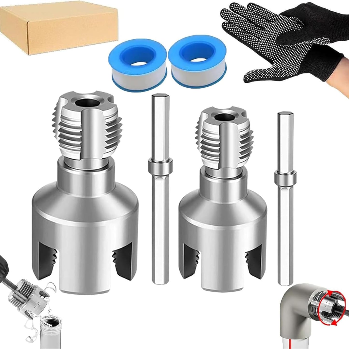 Llave tubería 4en1 universal 1/2-3/4pulg