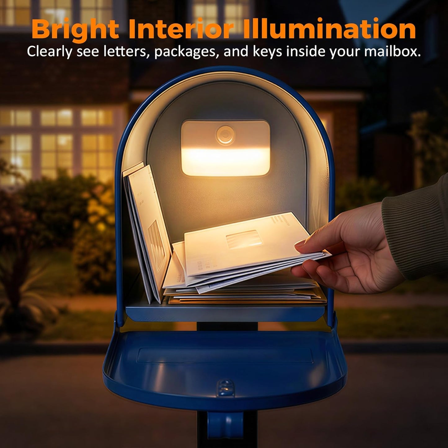 Luz interior buzón recargable sensor movimiento 3000K