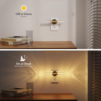 Luz Nocturna Giratoria Sensor Brillo Ajustable Dormitorio