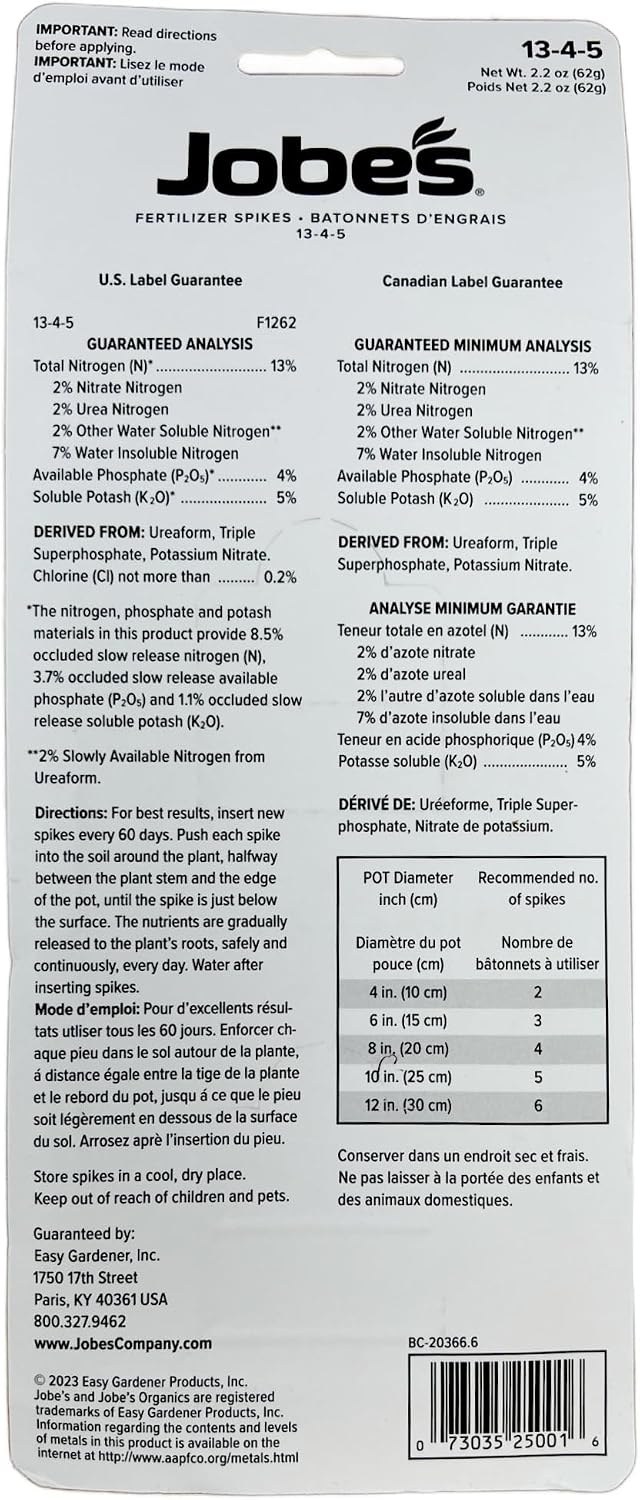 Picos fertilizantes para plantas 50 ud