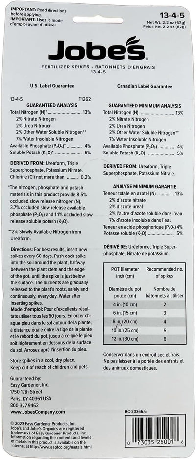 Picos fertilizantes para plantas 50 ud
