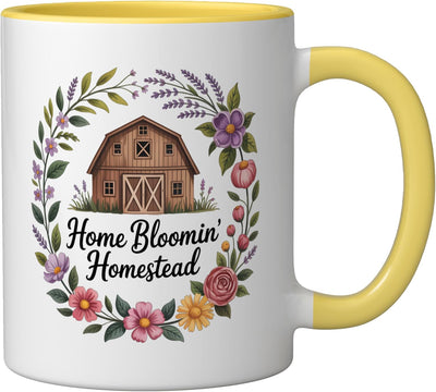 Taza Cerámica para Cultivo en Casa Amarillo/Blanco