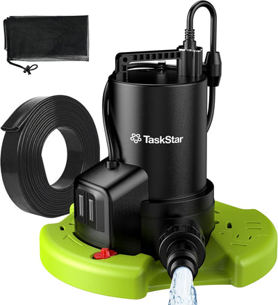 Bomba cubierta piscina 3035 GPH 1/3 HP manguera 23ft filtro antiobstrucción