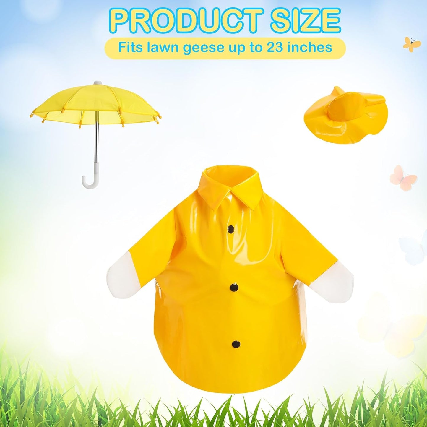 Traje ganso bebé impermeable 17pulg para césped patio