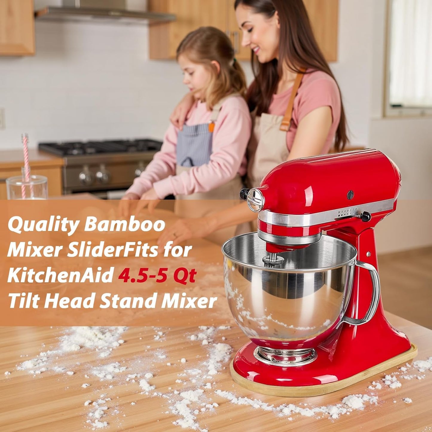 Alfombrilla bambú KitchenAid 4.5-5qt antideslizante