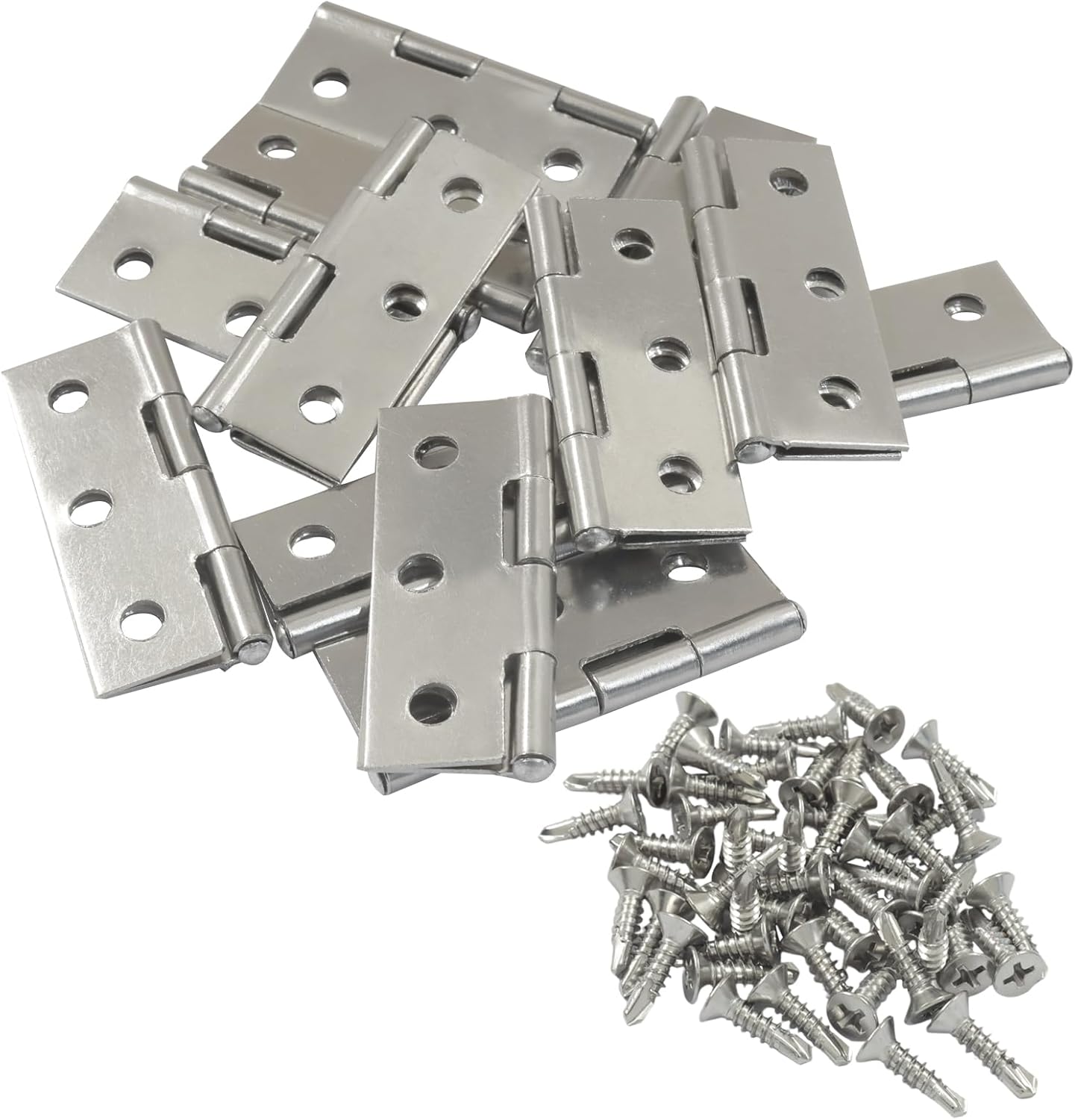 2pulg Bisagra Acero Inox Set 12 Pzas para Puertas Interiores