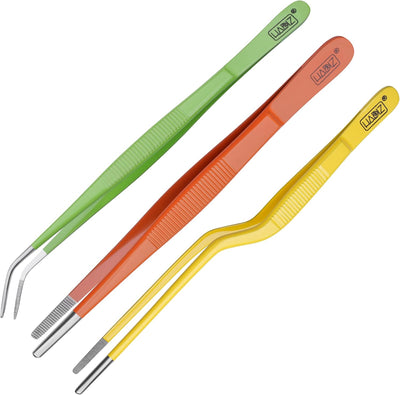 Juego pinzas acero inox 1.2pulg para suculentas y cactus