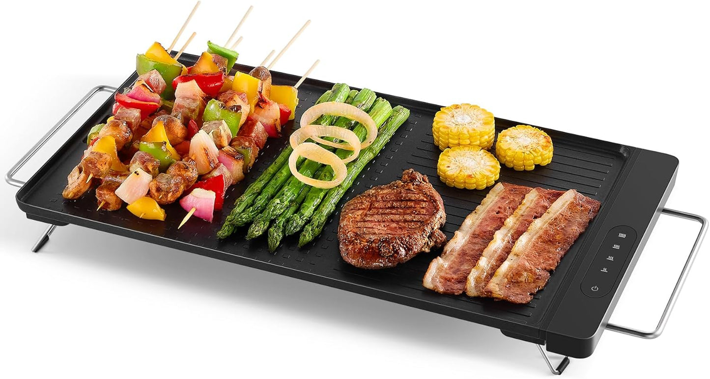 Plancha eléctrica sartén grande antiadherente con placa extraíble