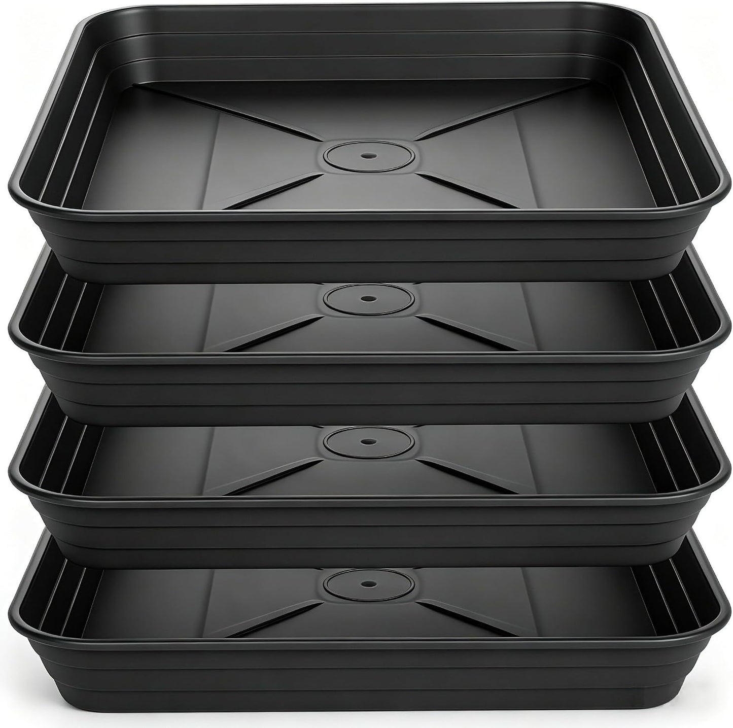 Bandeja cuadrada 6pulg plástico resistente para plantas 6 8 10
