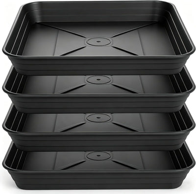 Bandeja cuadrada 6pulg plástico resistente para plantas 6 8 10