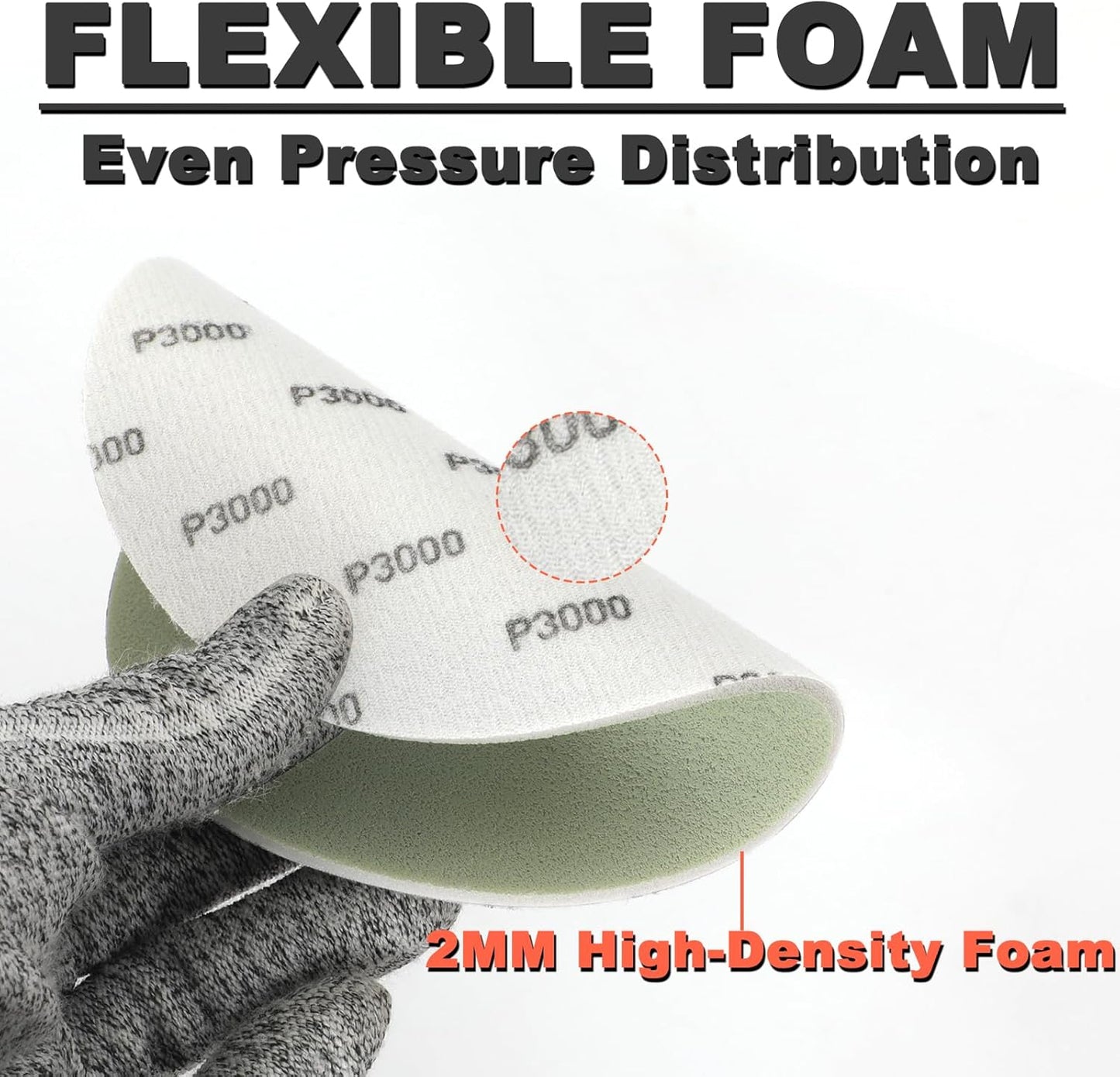 Set 15 Discos Foam Lijado 6pulg Auto
