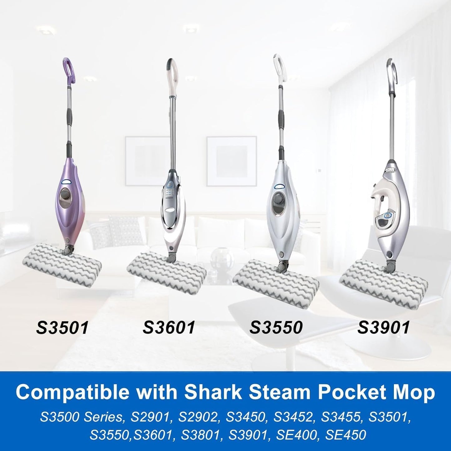 Almohadillas microfibra trapeador vapor Shark S3500