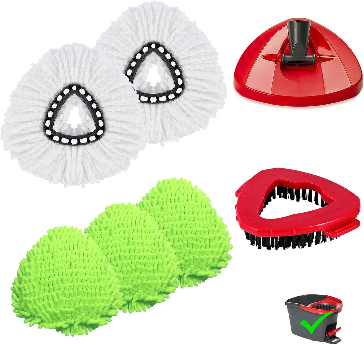 7 Almohadillas microfibra reutilizables para mopa O-Cedar