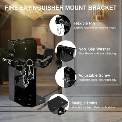 Soporte extintor CO2 seco 10lb para vehiculos y barcos