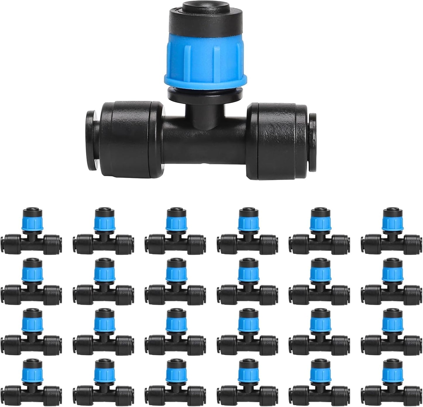 24 Goteros Ajustables 1/4pulg 360grados Sistema Riego Goteo