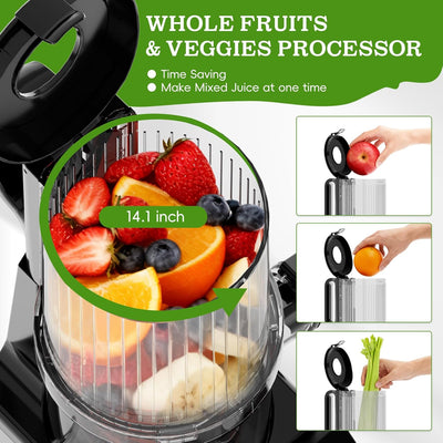 Exprimidor frío acero inox canales grandes