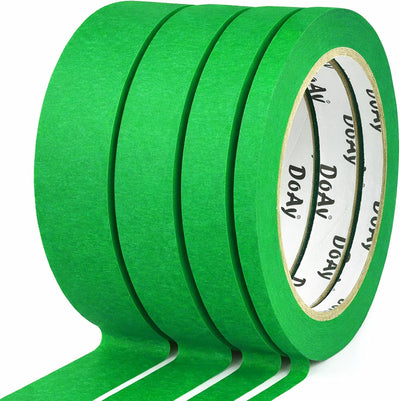Paquete 4 cintas pintor 0.25-1pulg adhesión inteligente 360pies