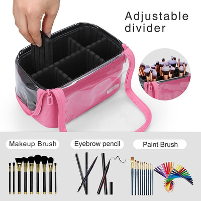 Estuche brochas maquillaje profesional viaje almacenamiento