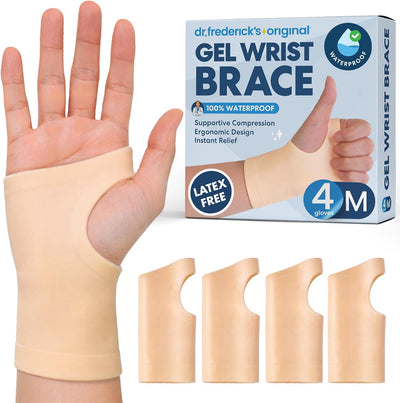 Muñequera gel compresión mediana para hombres y mujeres