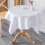 Mantel cuadrado blanco 36 x 36 pulgadas de poliéster lavable reutilizable