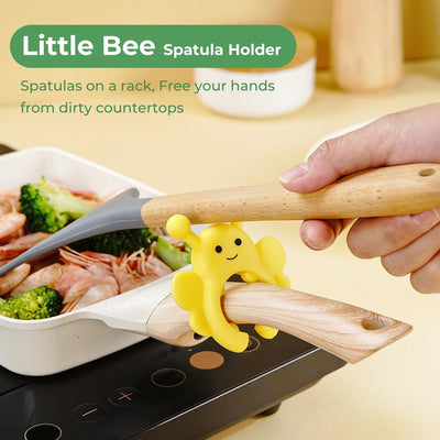 Soporte cuchara abeja liberador vapor cocina silicona