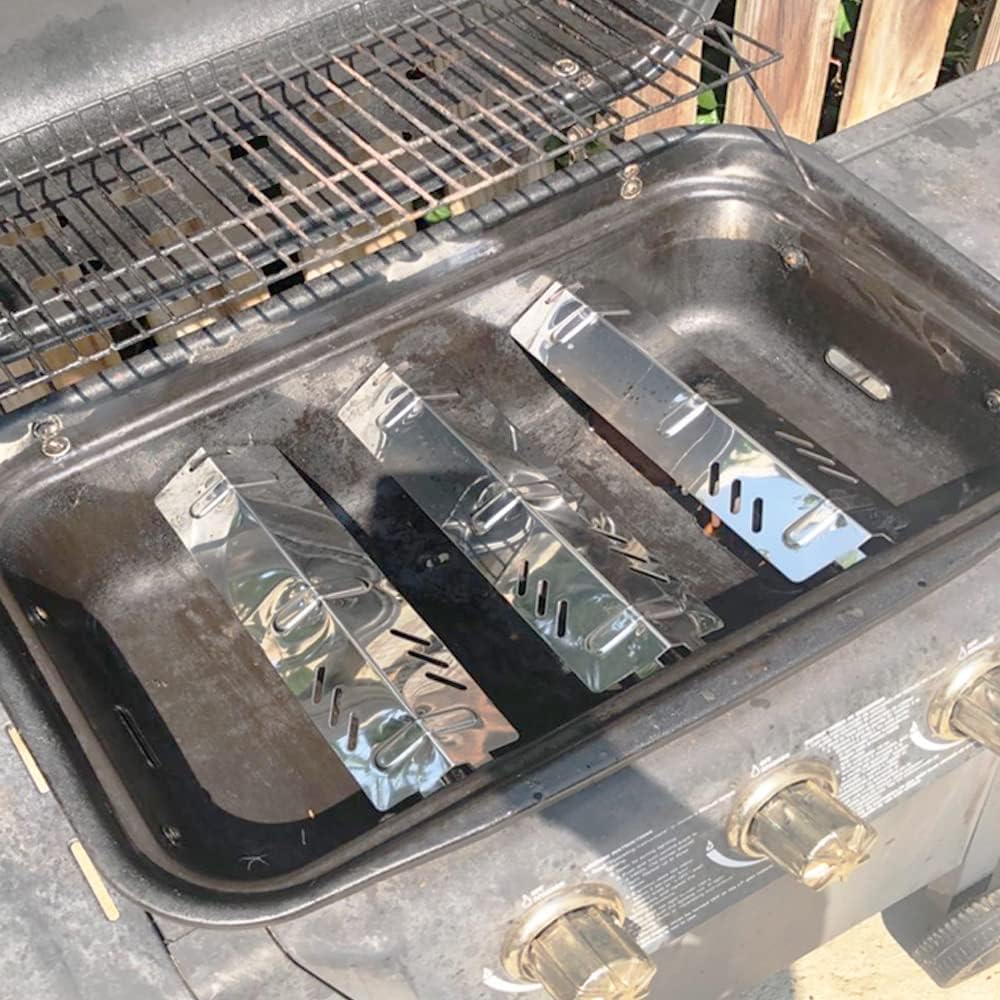 Placa calor acero porcelana parrilla patio set 3