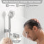 Soporte ducha ajustable sin taladro pared blanco