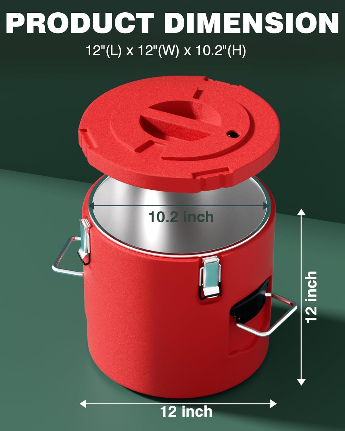 Dispensador bebidas acero inox 4gal mango espiga térmico