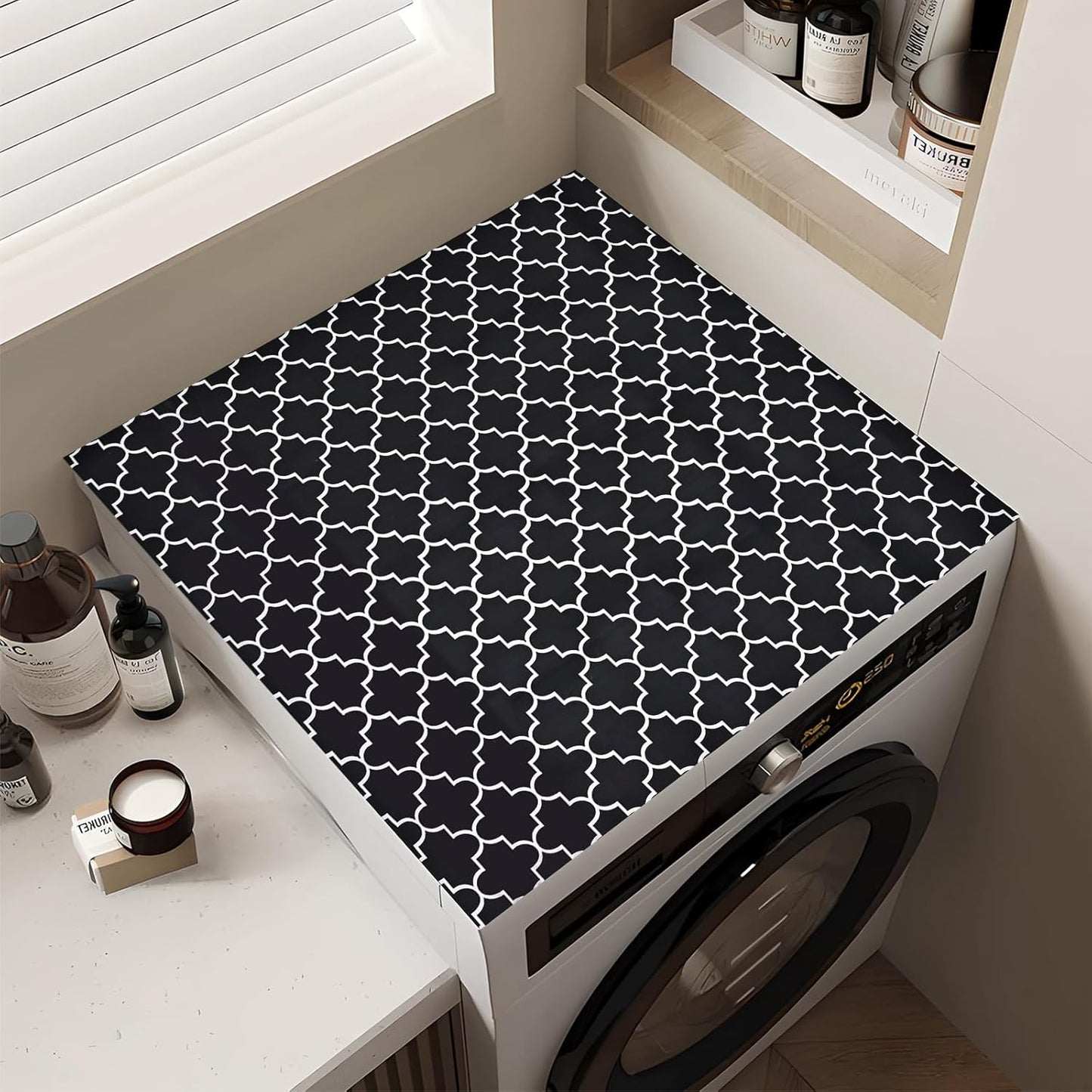 Alfombrilla protectora lavadora/secadora 27x27pulg antideslizante