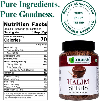 Semillas Halim 250g para ensaladas, sopas y batidos