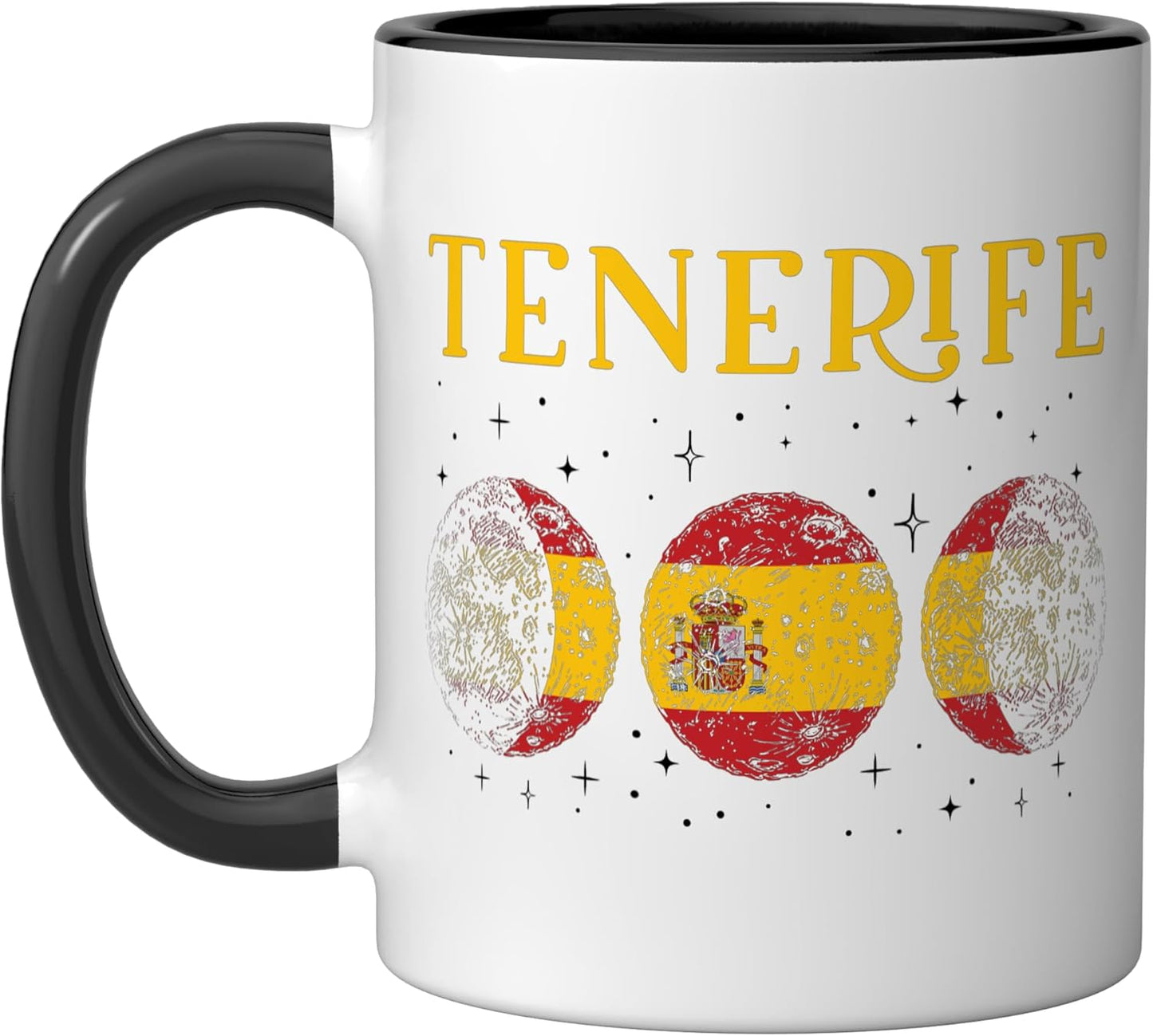 Taza cerámica bandera de España Tenerife regalo vacaciones