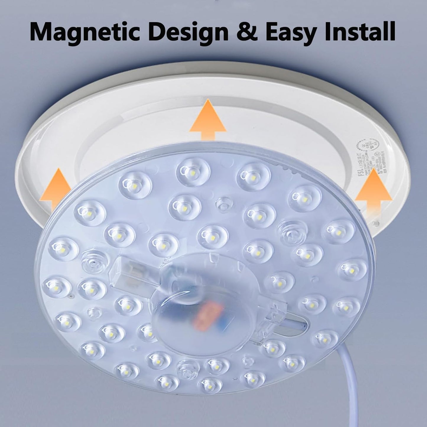 Kit luces LED 5pulg para ventilador techo 18W 6000K