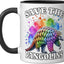 Taza cerámica Pangolin Save Pangolin negra/blanca