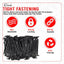 100 Hebillas Cables Soporte Pasador Botón Universal Negro