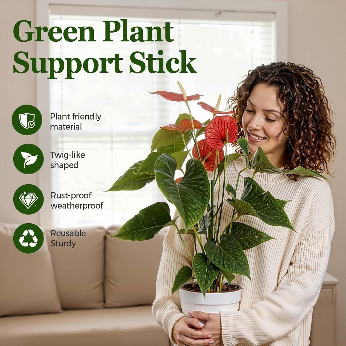 Soporte apilable para plantas Monstera y trepadoras