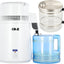 Destilador 1.1gal con recipiente vidrio para escritorio