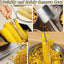 Pelador de maíz de acero inoxidable para cocina, trilladora de mazorca fácil de limpiar