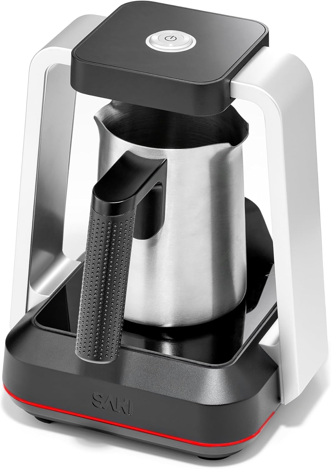 Cafetera Turca Eléctrica Acero Inox 1-5 Tazas Negro