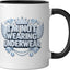 Taza Cerámica con Corona Diamante Negro/Blanco