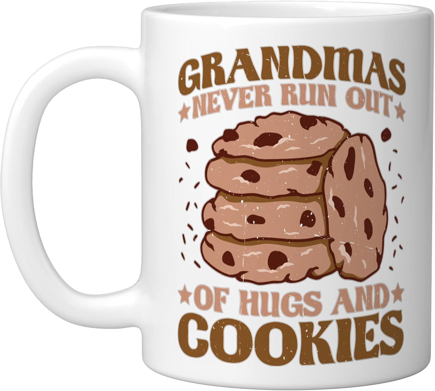 Taza Cerámica Hug And Cookies Blanca